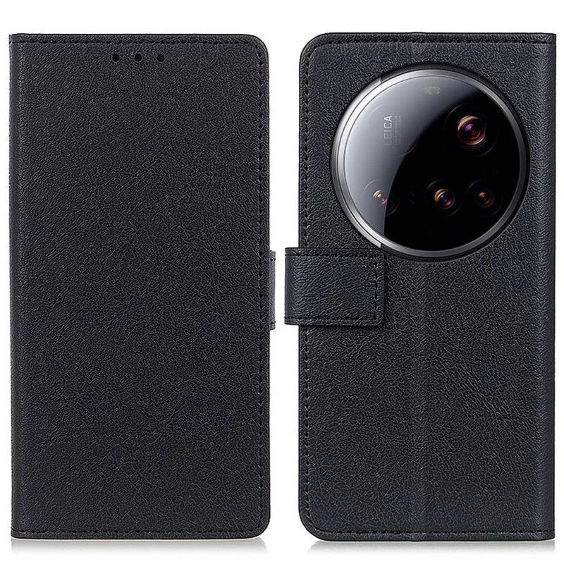 Skórzany Futerał Xiaomi 15 Ultra Etui Na Telefon Klasyczna CZerń