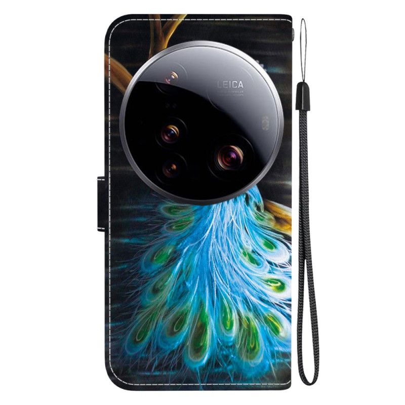 Skórzany Futerał Xiaomi 15 Ultra Etui Na Telefon Paw