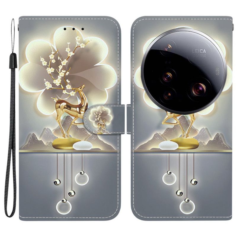 Skórzany Futerał Xiaomi 15 Ultra Etui Na Telefon Sika Jeleń