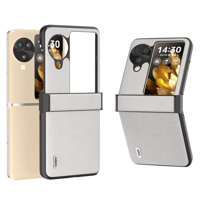 Etui Do Oppo Find N3 Flip Skóra Teksturowana Abeel