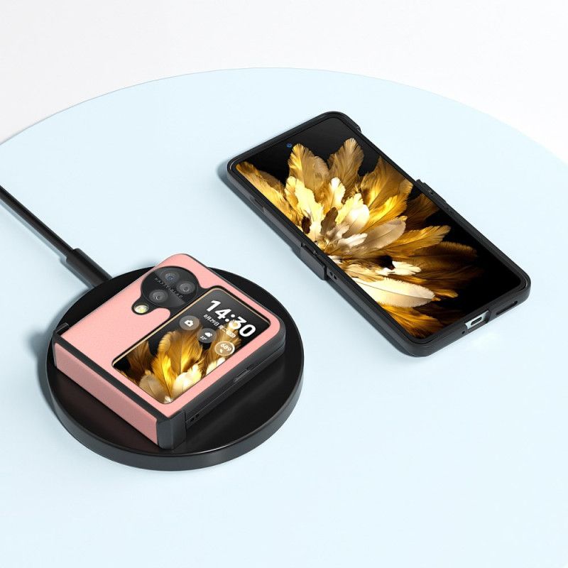 Etui Do Oppo Find N3 Flip Skóra Teksturowana Abeel