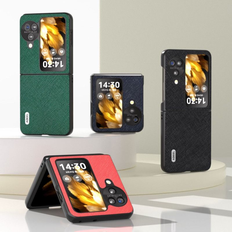 Etui Folio Oppo Find N3 Flip Tekstura Krzyżowa Abeel