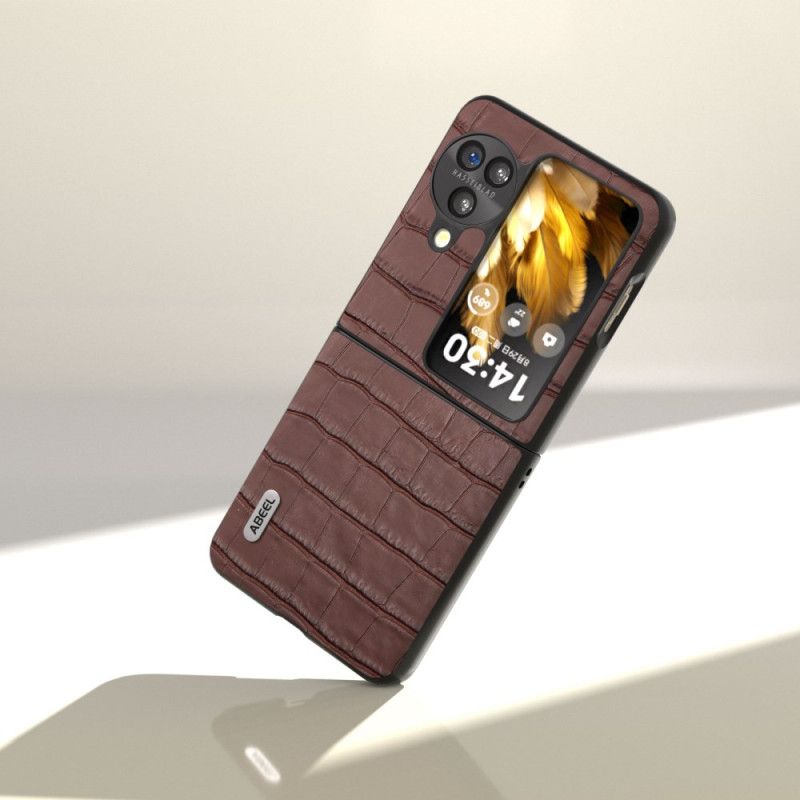 Etui Oppo Find N3 Flip Efekt Krokodyla Abeel Etui Ochronne