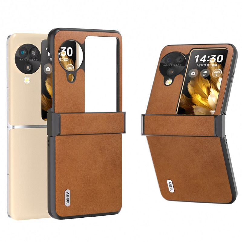 Etui Oppo Find N3 Flip Efekt Skóry Abeel Etui Ochronne