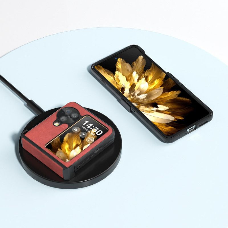 Etui Oppo Find N3 Flip Efekt Skóry Abeel Etui Ochronne