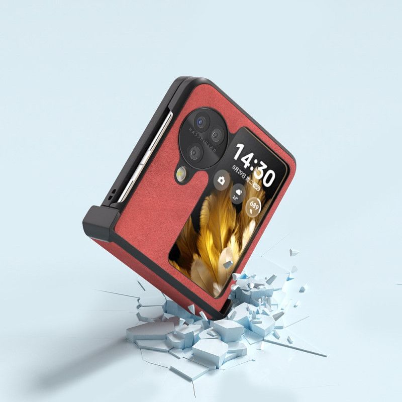 Etui Oppo Find N3 Flip Efekt Skóry Abeel Etui Ochronne