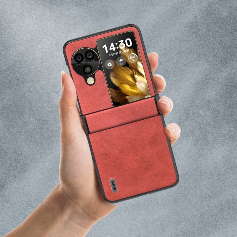 Etui Oppo Find N3 Flip Efekt Skóry Abeel Etui Ochronne