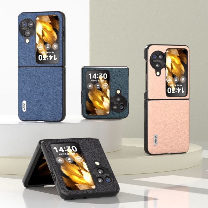 Etui Oppo Find N3 Flip Efekt Skóry Liczi Abeel Etui Ochronne