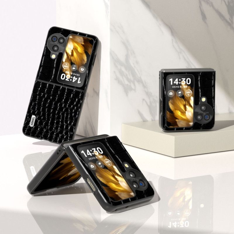 Etui Oppo Find N3 Flip Tekstura Krokodyla