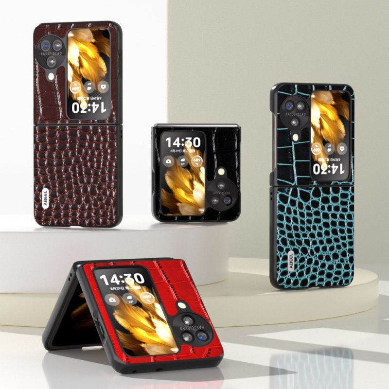 Etui Oppo Find N3 Flip Tekstura Krokodyla