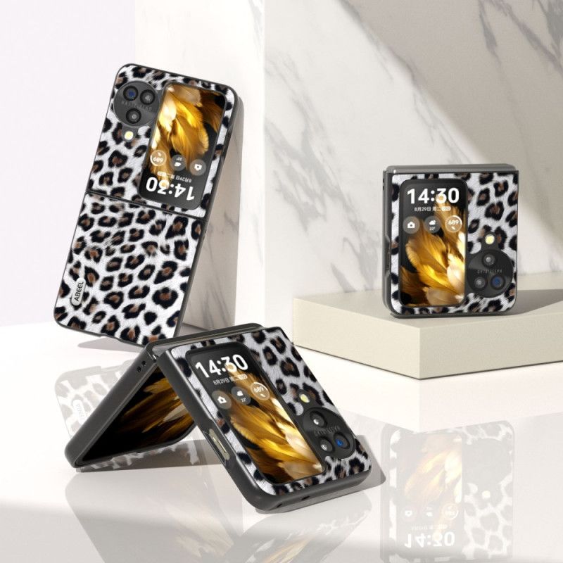 Etui Oppo Find N3 Flip Wzór Lamparta Abeel Etui Ochronne