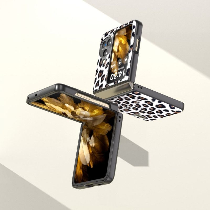 Etui Oppo Find N3 Flip Wzór Lamparta Abeel Etui Ochronne