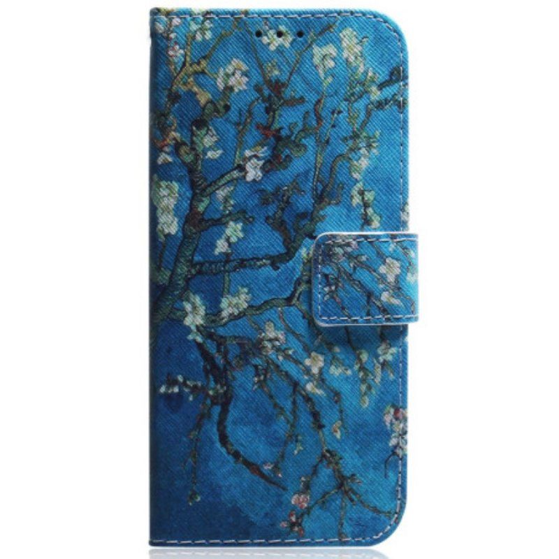 Etui Folio do iPhone 15 Kwitnące Gałęzie