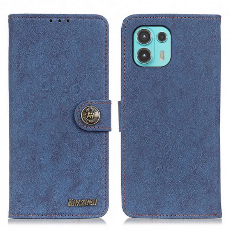 Etui Folio Do Motorola Edge 20 Lite Khazneh Retro Dwoina