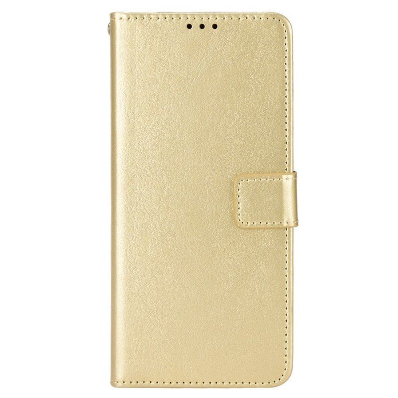 Etui Folio do Oppo Reno 8 z Łańcuch Błyskotliwa Sztuczna Skóra Z Paskiem