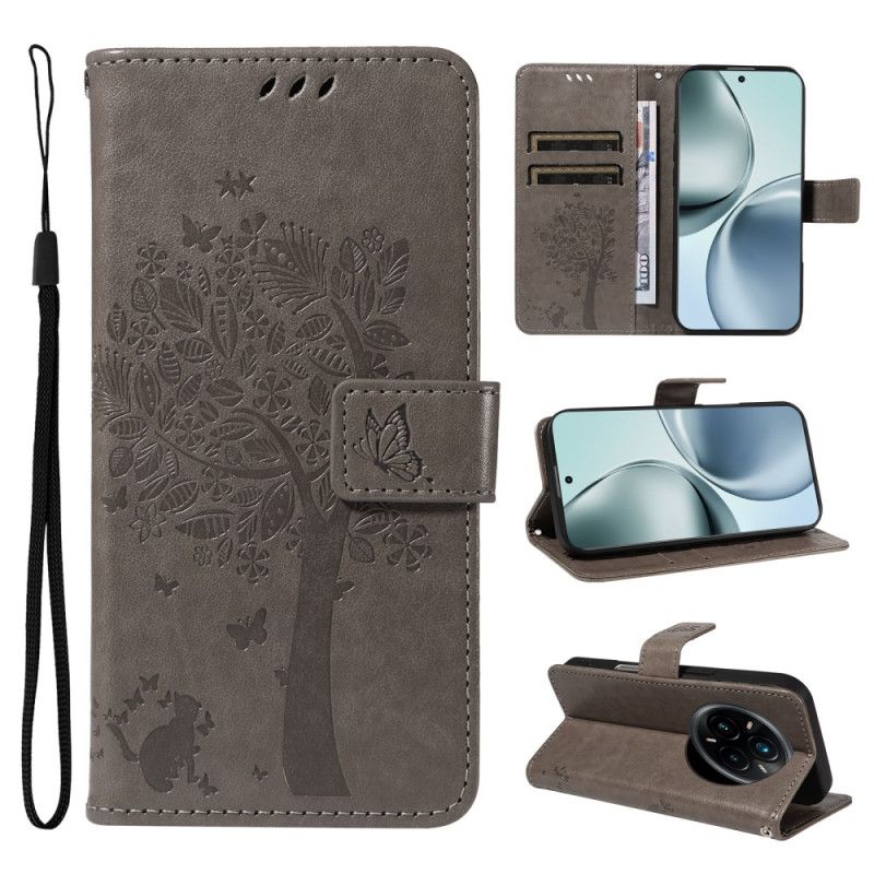 Etui Folio Do Realme 14 Pro Plus 5g Drzewko Dla Kota