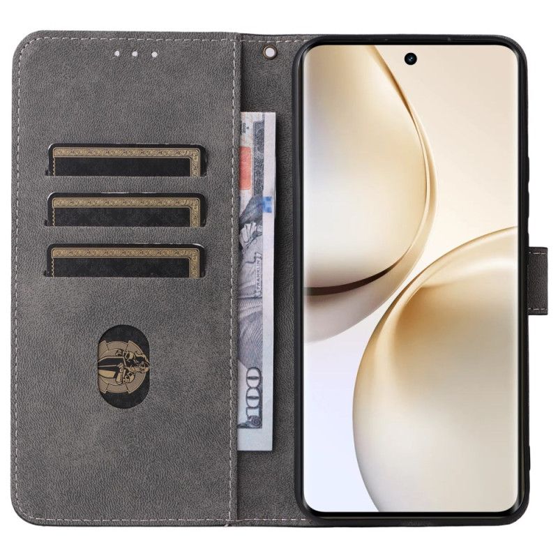 Etui Folio Do Realme 14 Pro Plus 5g Efekt Zamszu Z Ochroną Rfid