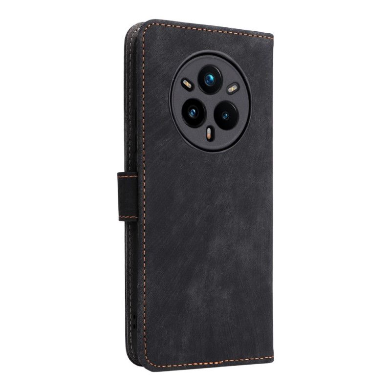 Etui Folio Do Realme 14 Pro Plus 5g Efekt Zamszu Z Ochroną Rfid