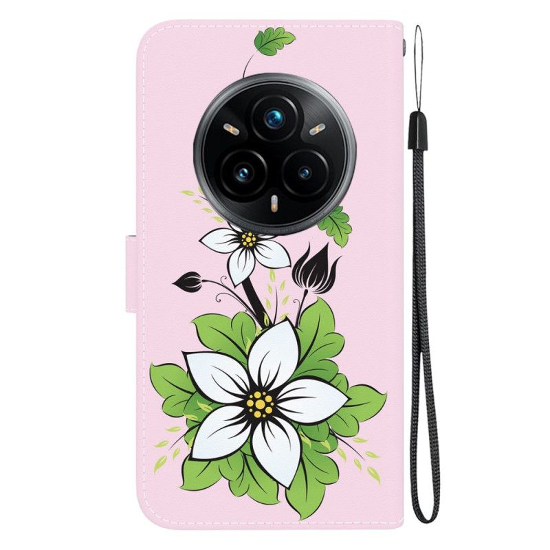 Etui Folio Do Realme 14 Pro Plus 5g Wzór Lilii