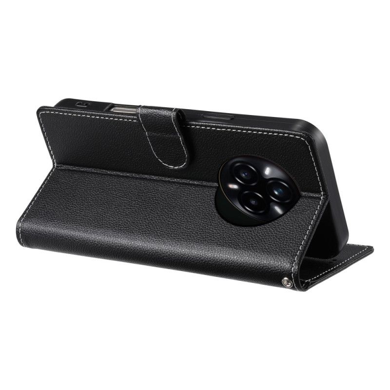 Etui Folio Realme 14 Pro Plus 5g Gładki Z Paskiem Etui Ochronne