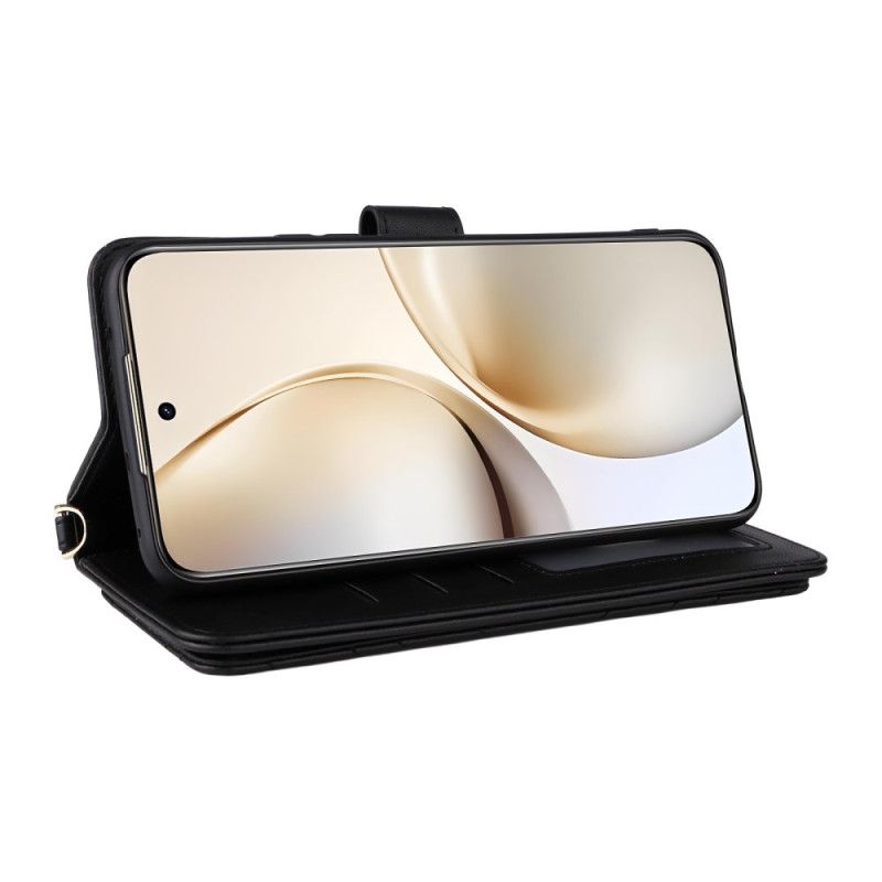 Etui Folio Realme 14 Pro Plus 5g Premium Z Paskiem Na Ramię I Paskiem Na Ramię