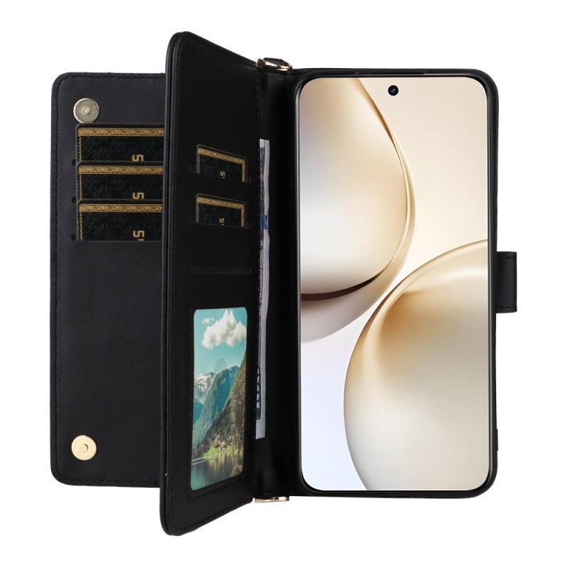 Etui Folio Realme 14 Pro Plus 5g Premium Z Paskiem Na Ramię I Paskiem Na Ramię