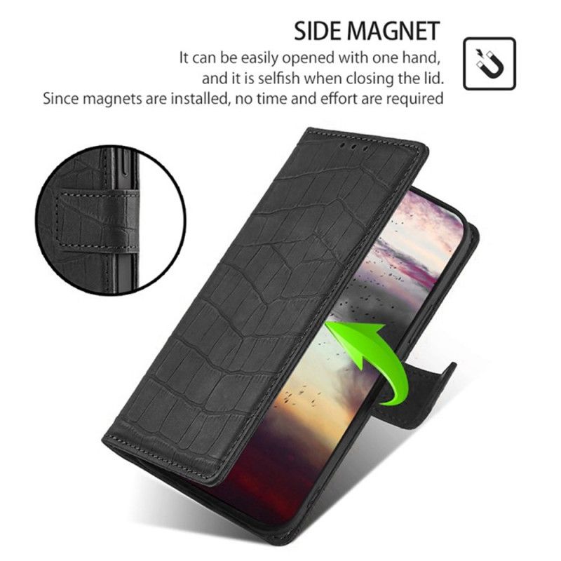 Etui Folio Realme 14 Pro Plus 5g Styl Krokodyla