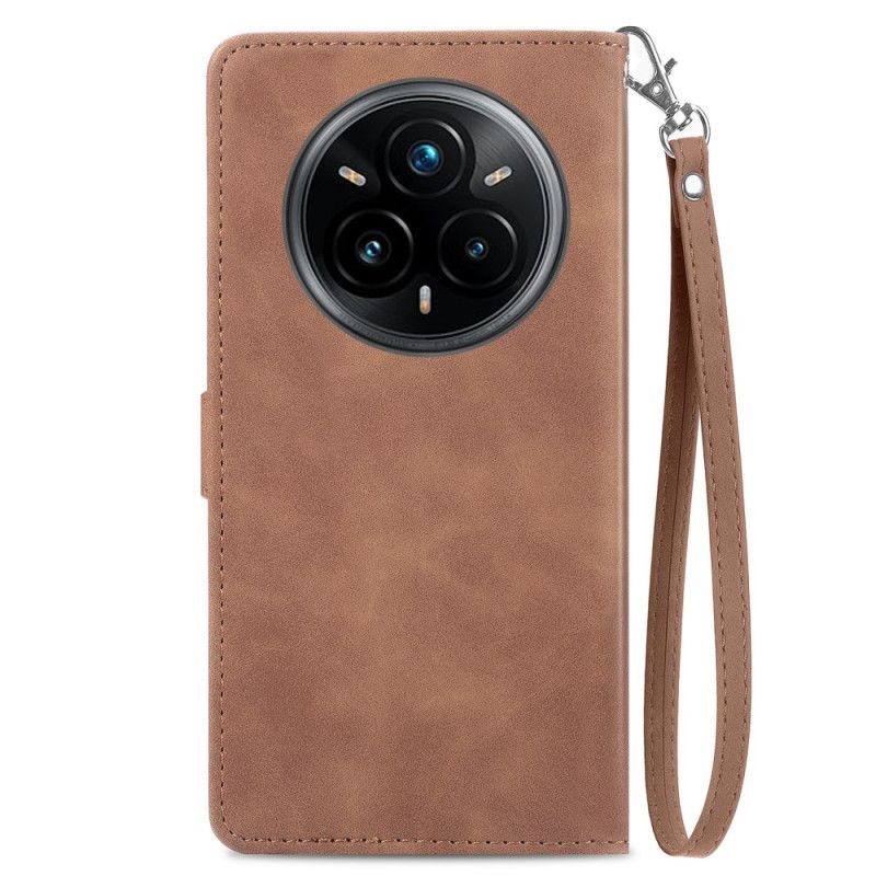 Etui Folio Realme 14 Pro Plus 5g Wzór Koronki Z Efektem Zamszu Etui Ochronne