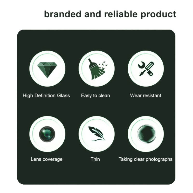 Ochraniacz Na Obiektyw Ze Szkła Hartowanego Do Realme 14 Pro Plus 5g (wersja CZarna)