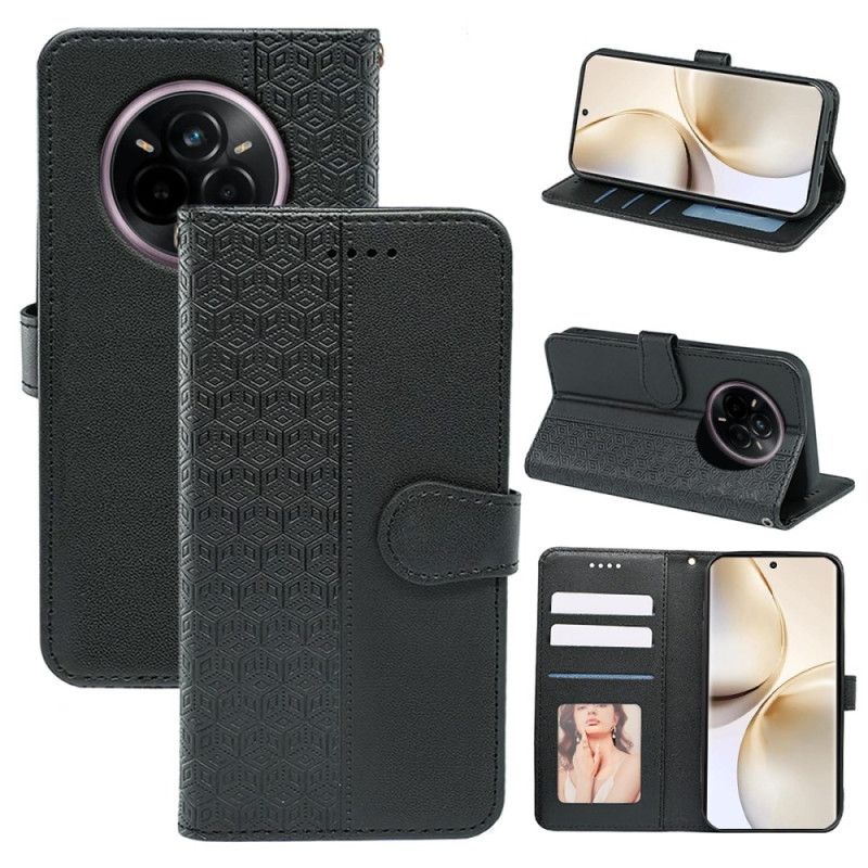 Pokrowce Realme 14 Pro Plus 5g Pasek Ze Wzorem Sześciennym