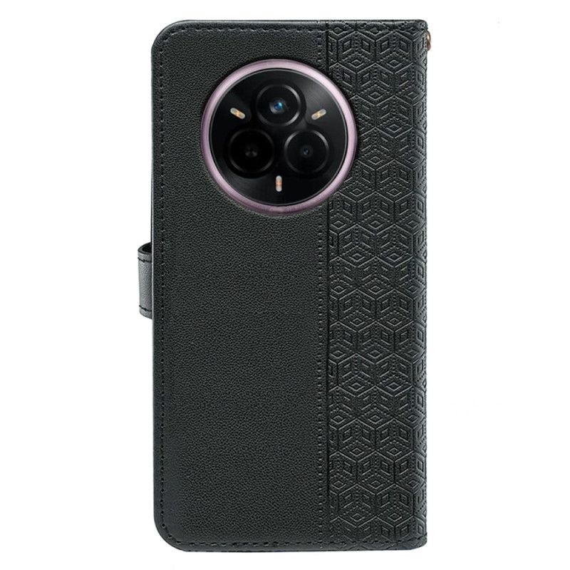 Pokrowce Realme 14 Pro Plus 5g Pasek Ze Wzorem Sześciennym