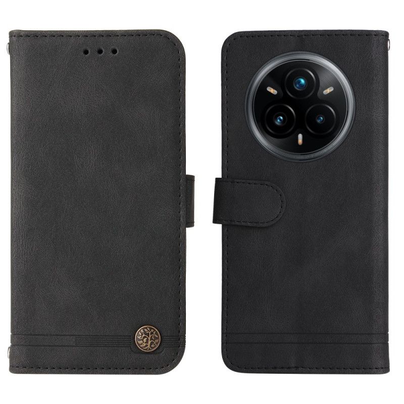 Skórzany Futerał Realme 14 Pro Plus 5g Etui Na Telefon Efekt Vintage Z Nitami