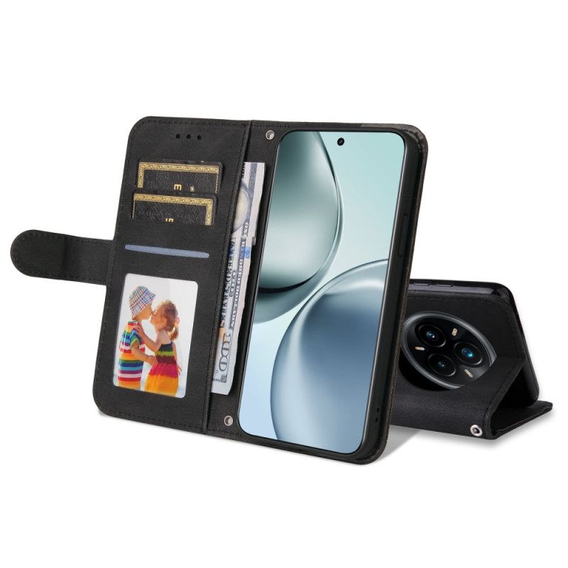 Skórzany Futerał Realme 14 Pro Plus 5g Etui Na Telefon Efekt Vintage Z Nitami