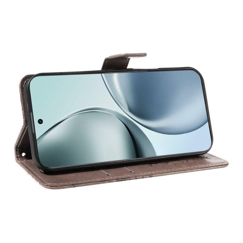 Skórzany Futerał Realme 14 Pro Plus 5g Etui Na Telefon Gigantyczne Motyle