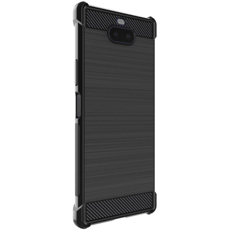 Futerały Sony Xperia 8 Etui na Telefon Szczotkowane Włókno Węglowe Imak