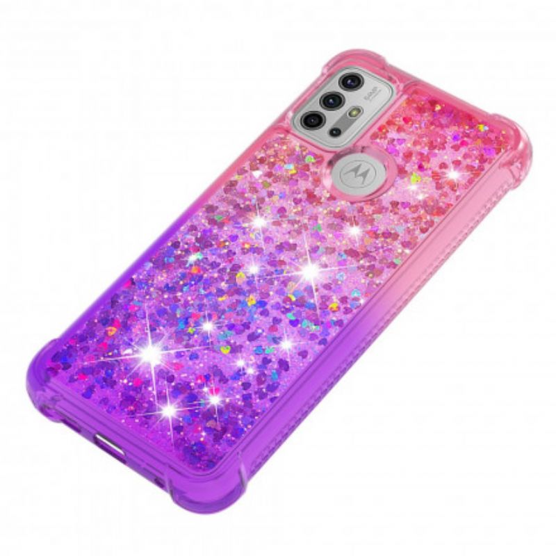 Etui Do Moto G30 / G10 Brokatowe Kolory