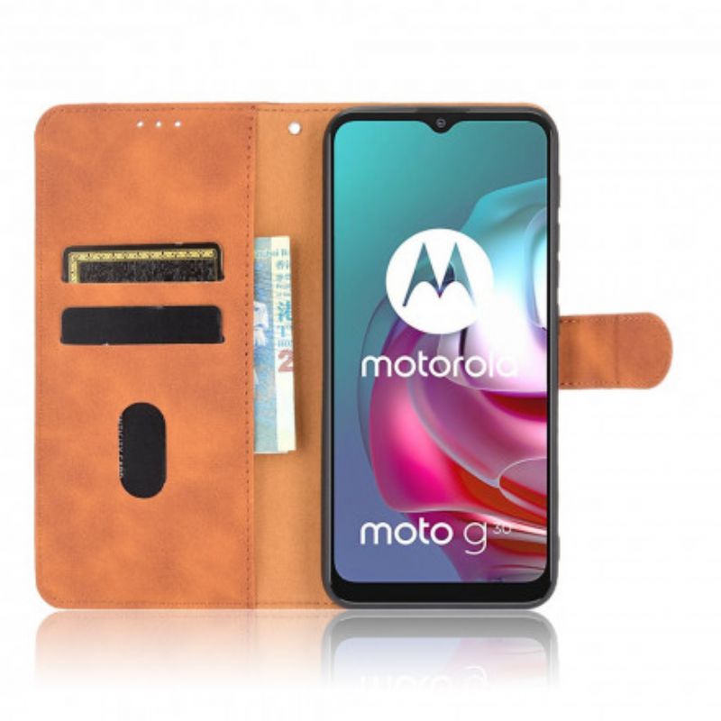 Obudowa Moto G30 / G10 Etui Na Telefon Dotyk Skóry