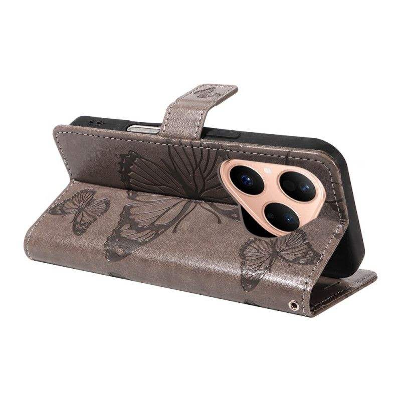 Etui Folio Huawei Pura 80 Duże Motyle