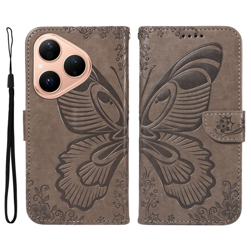 Etui Folio Huawei Pura 80 Graficzny Motyl Etui Ochronne