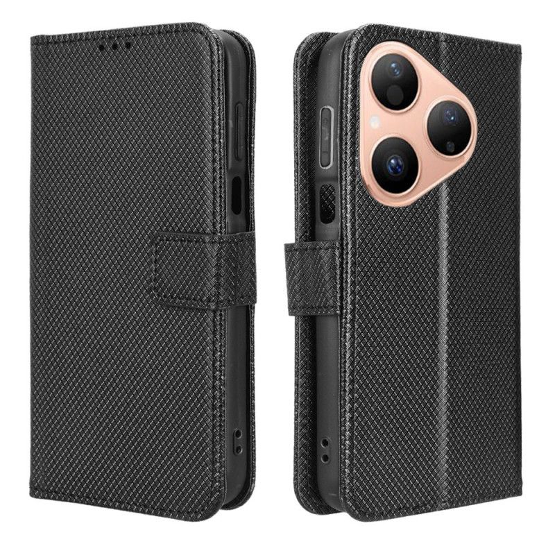 Etui Folio Huawei Pura 80 Tekstura Diamentu Etui Ochronne