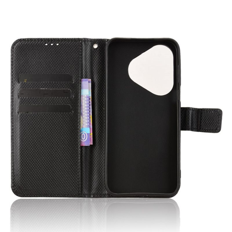 Etui Folio Huawei Pura 80 Tekstura Diamentu Etui Ochronne