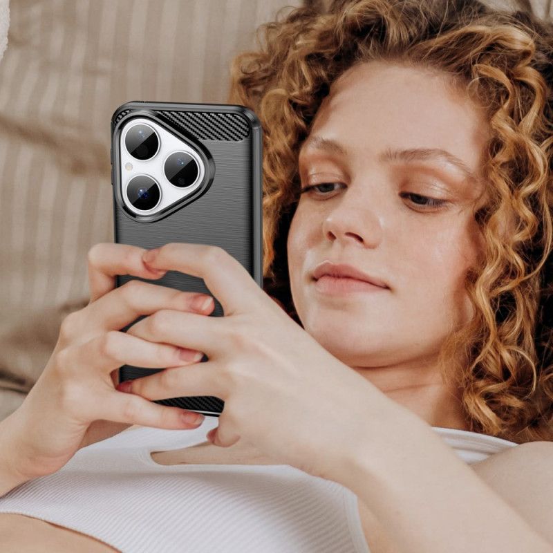 Etui Huawei Pura 80 Szczotkowane Włókno Węglowe