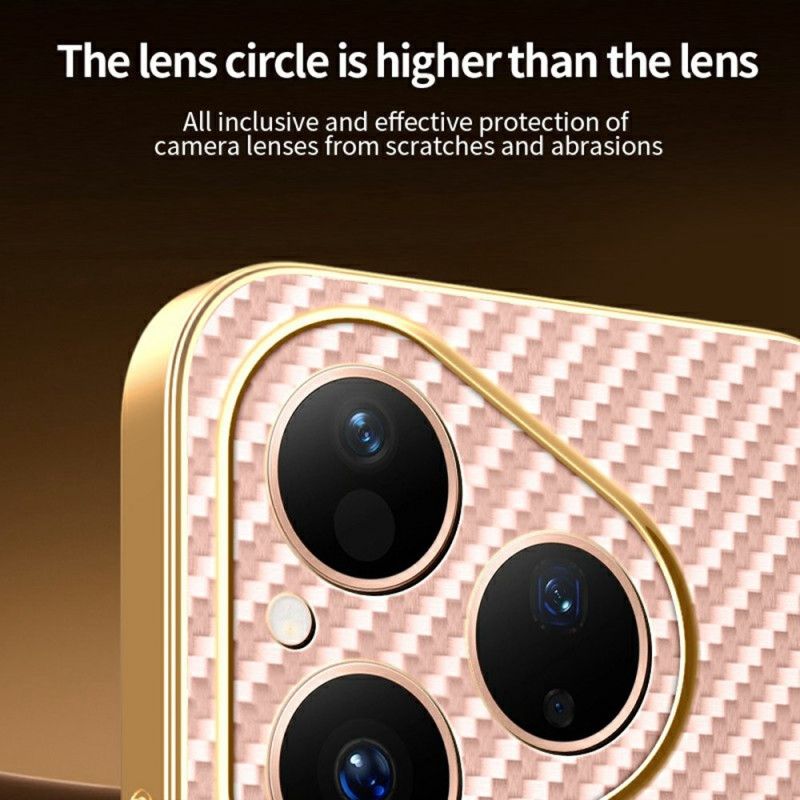 Etui Huawei Pura 80 Tekstura Włókna Węglowego Etui Ochronne