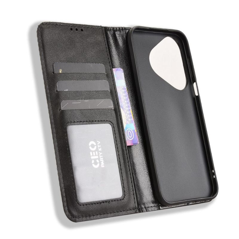 Flip Kotelot Do Huawei Pura 80 Fryz W Stylu Vintage