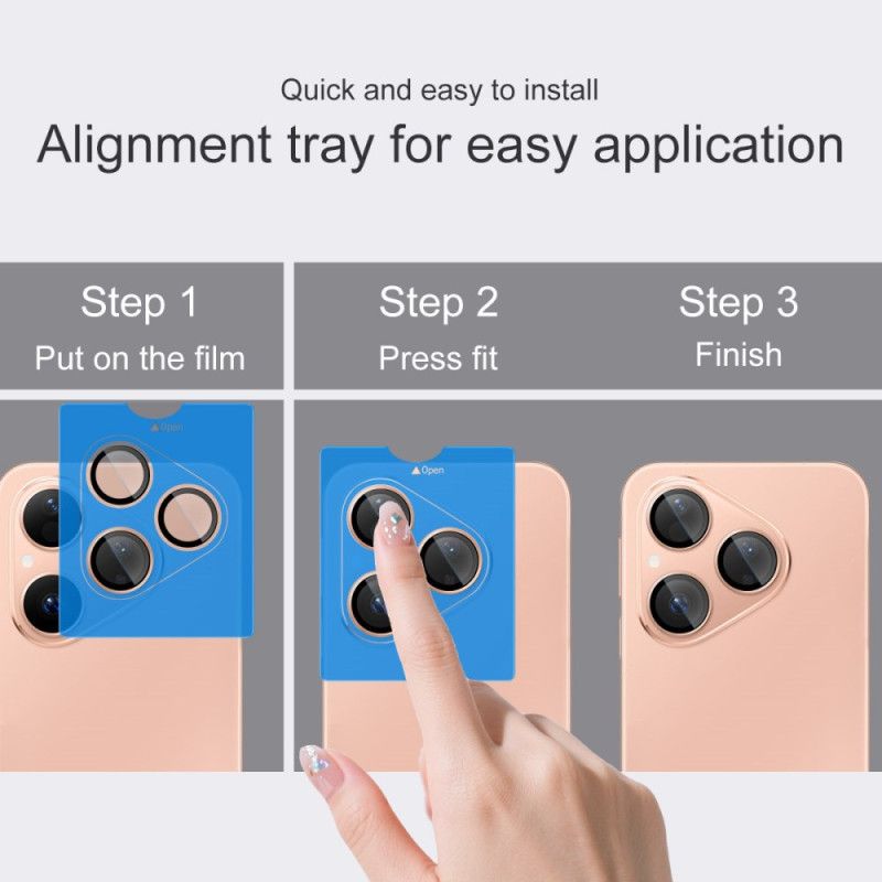 Szkło Hartowane Ochronne Na Obiektyw Do Huawei Pura 80. Samopozycjonująca Ramka (czarne Kółka)