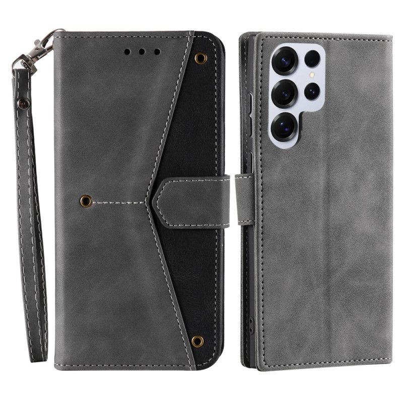 Etui Folio Do Samsung Galaxy S26 Ultra Dwukolorowy Wzór