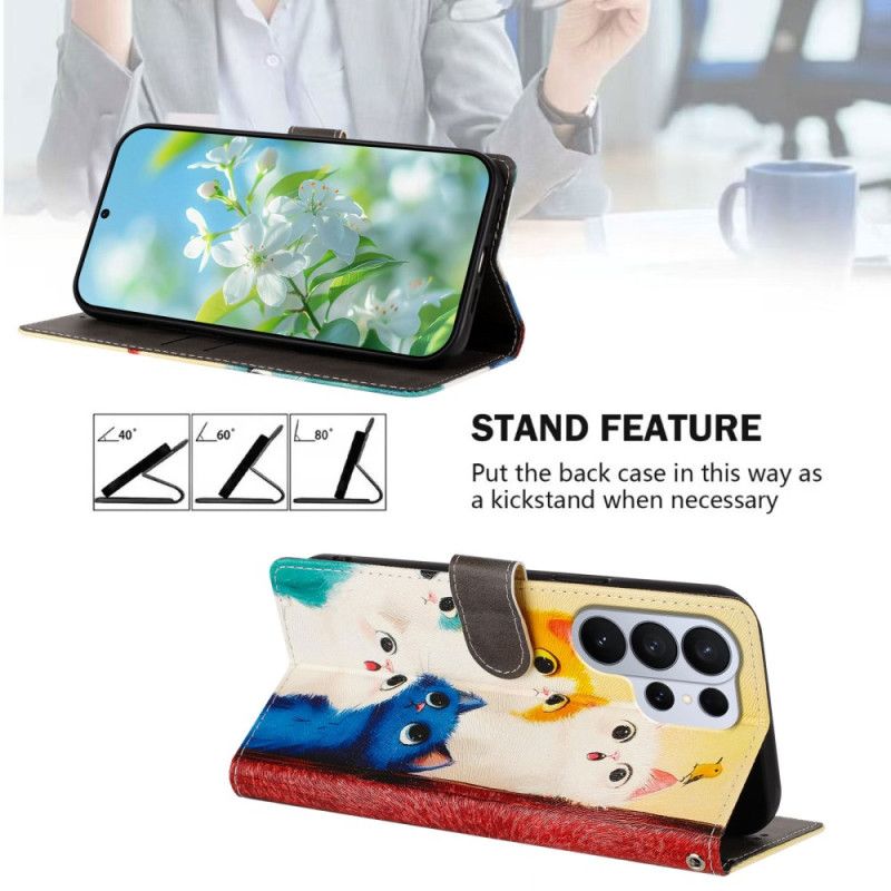 Etui Folio Do Samsung Galaxy S26 Ultra Kolorowe Koty