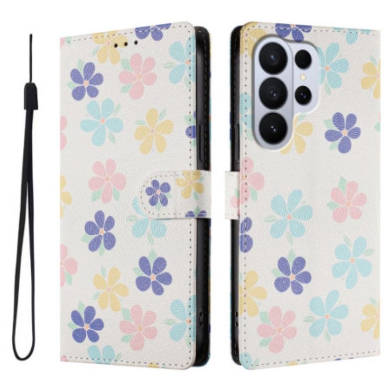 Etui Folio Samsung Galaxy S26 Ultra Kolorowe Kwiaty