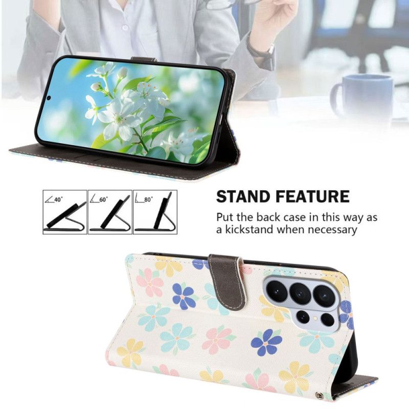 Etui Folio Samsung Galaxy S26 Ultra Kolorowe Kwiaty
