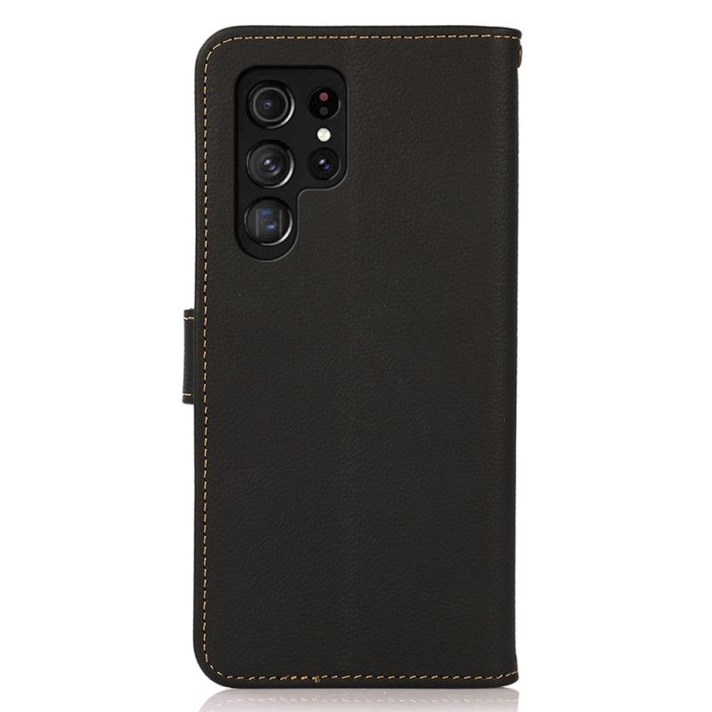 Etui Folio Samsung Galaxy S26 Ultra Oryginalna Skóra Khazneh Etui Ochronne